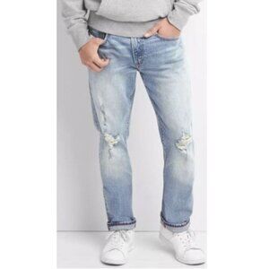GAP Cone Denim Men's Size 32x30 Distressed Jeans in Slim Fit.